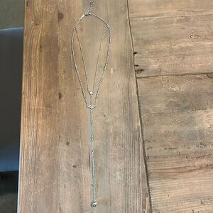 Silver Kendra Scott Y necklace